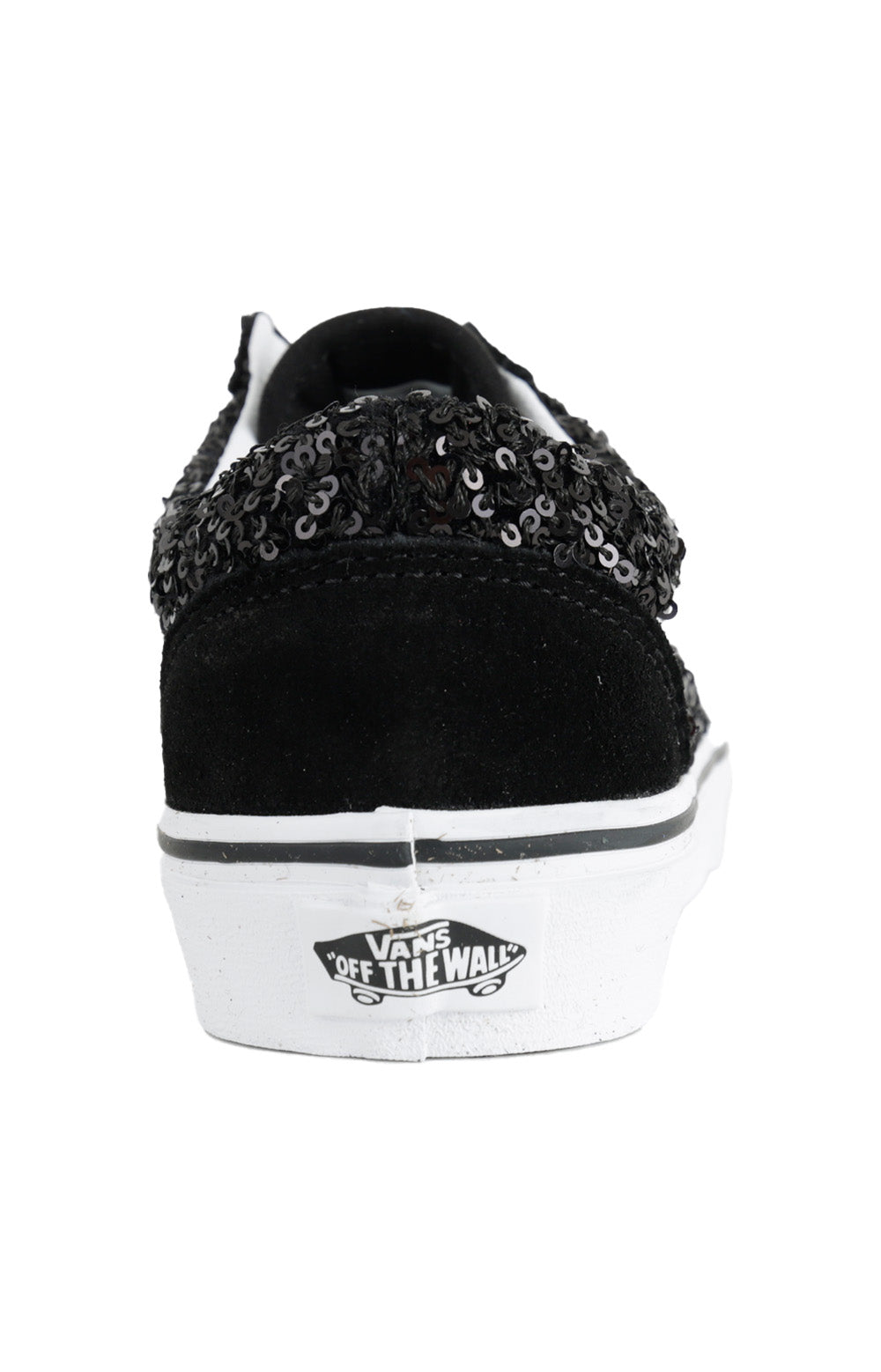 (KRS6BT) Boucle Sequins Old Skool Shoes - Black/True White